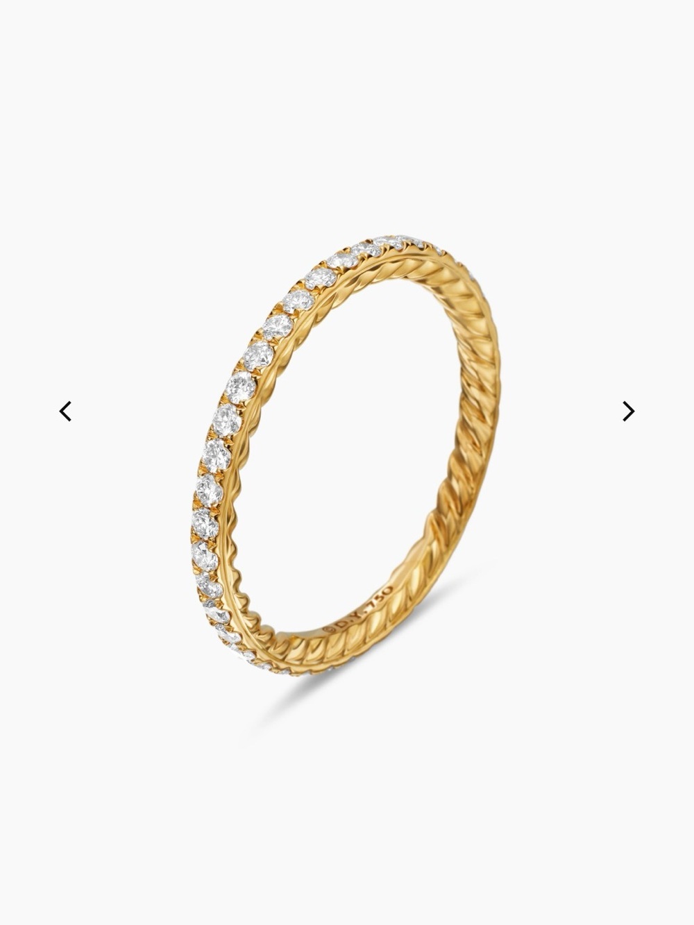 David Yurman Eden Band w Pavé Diamonds